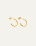Thin gold hoop earrings
