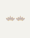 Crystal Bloom Stud Earrings