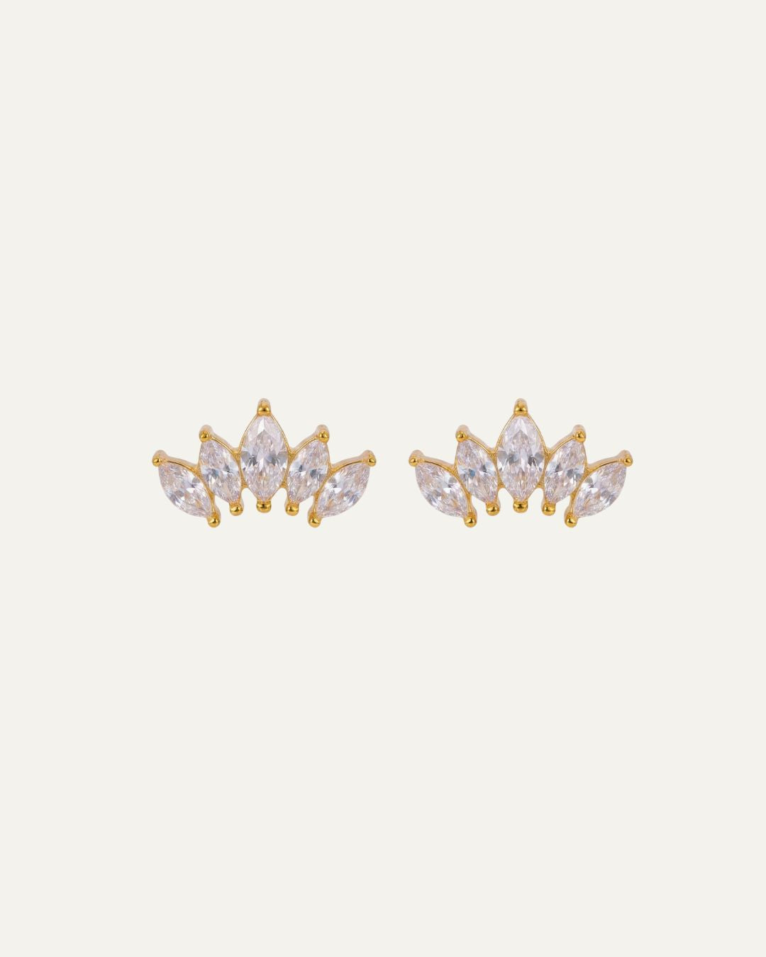 Crystal Bloom Stud Earrings