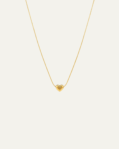 Gold Heart Pendant Necklace