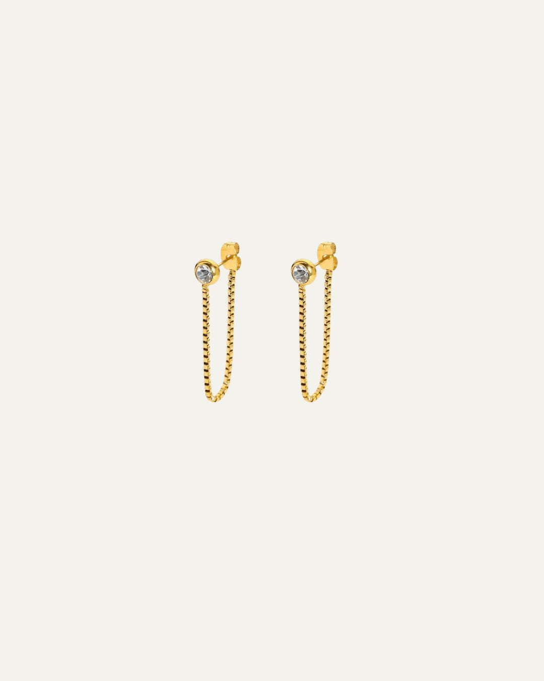 Dainty Chain Drop Earrings