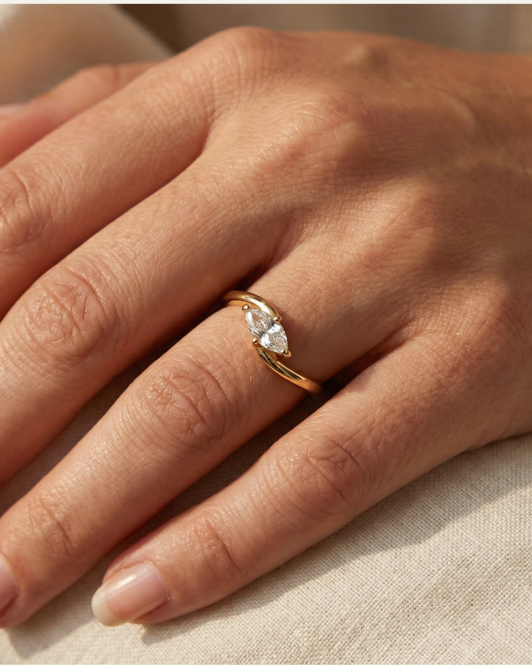 The Lyra Marquise Ring