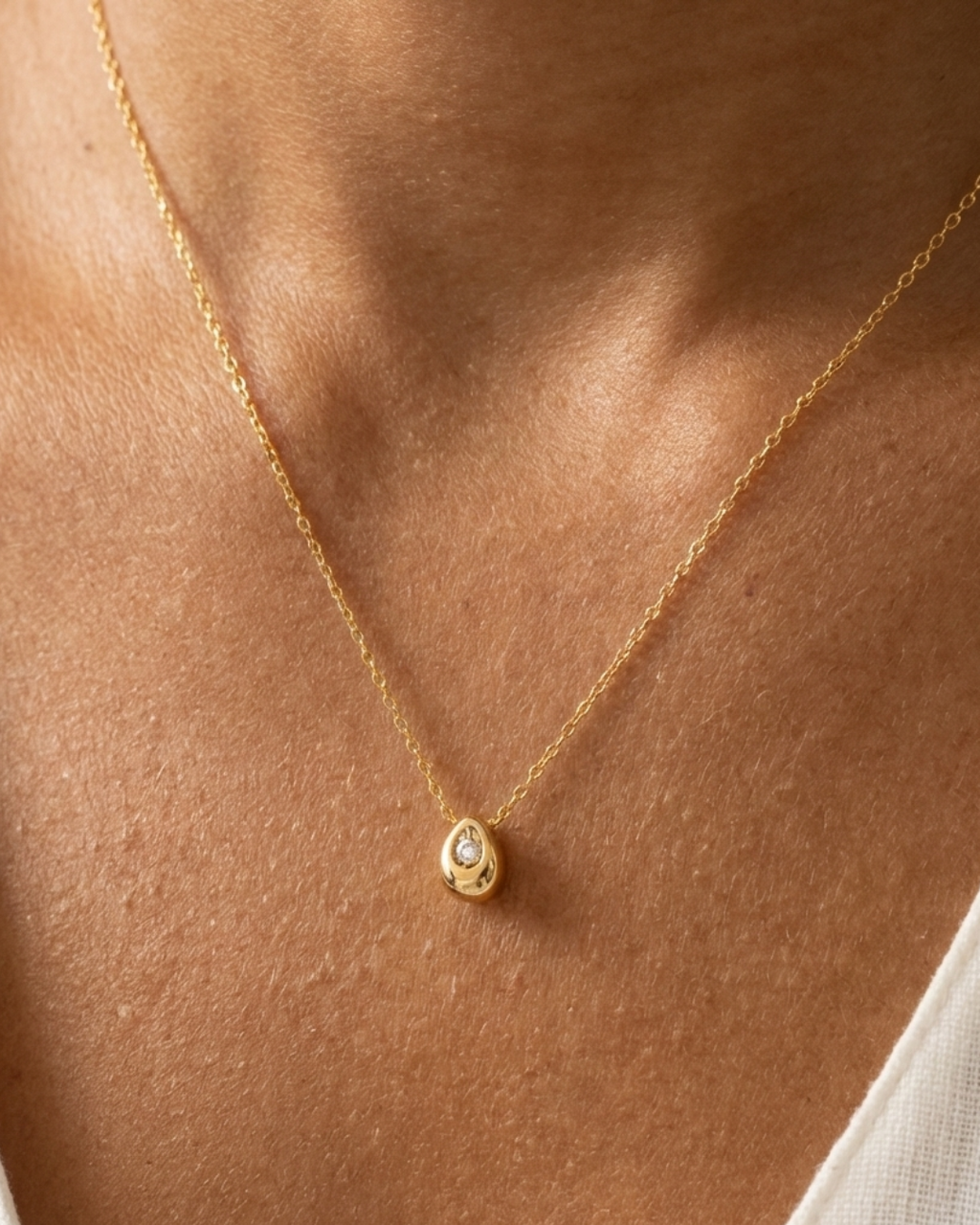 Golden Drop Necklace