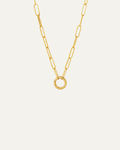 Round Paperclip Clasp Necklace