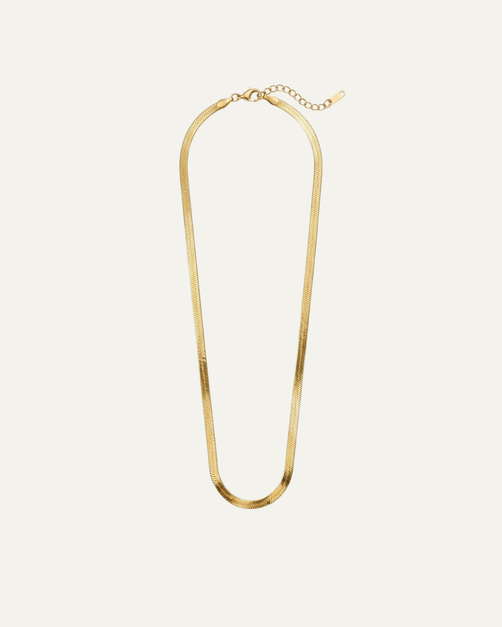 Gold snake chain necklace
