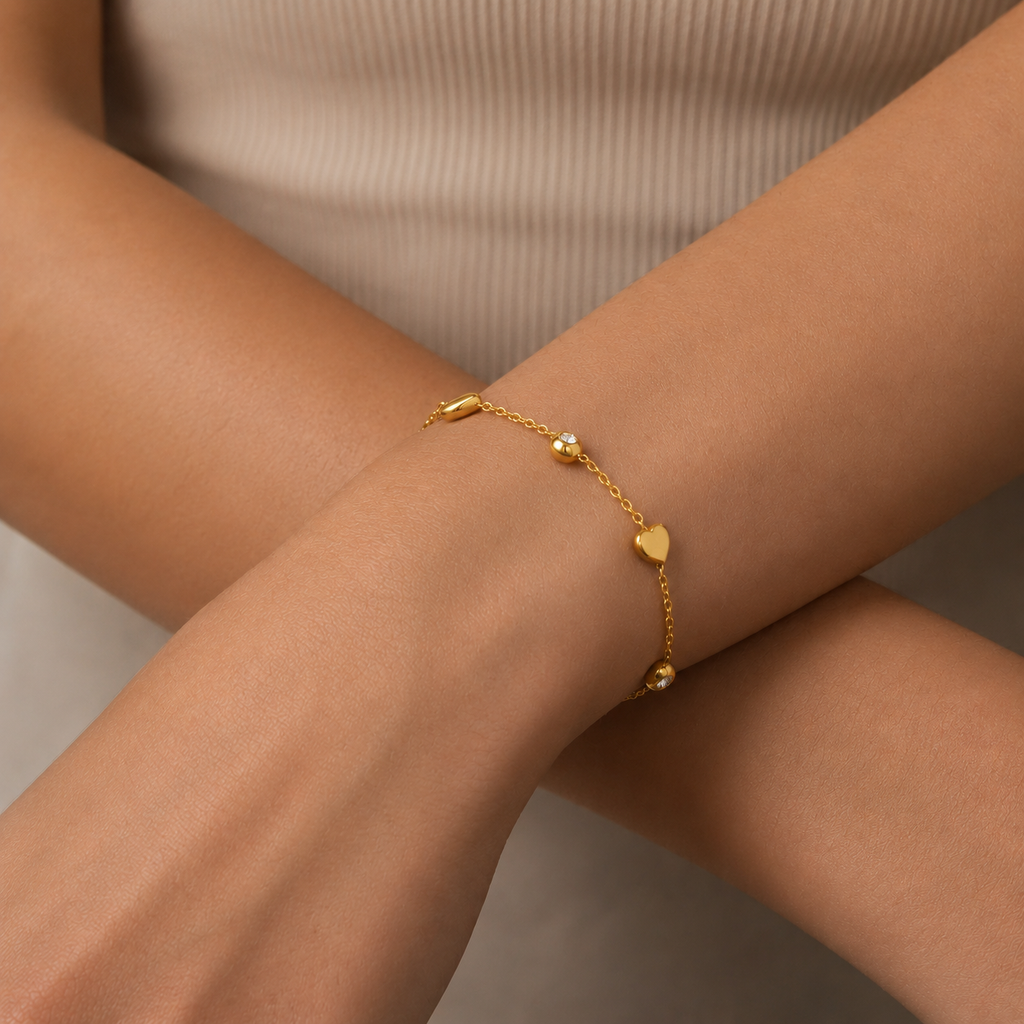 Golden Heart Bracelet