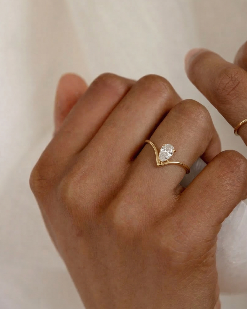 The Aura Pear Ring