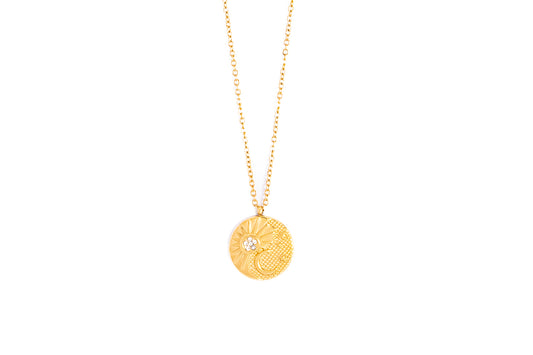 Moon-Sun Necklace