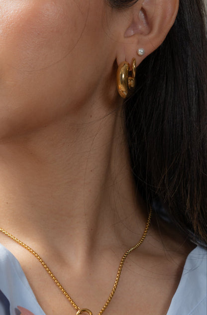 Chunky Hoops Earrings